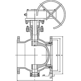 Pneumatic eccentric frankball valve